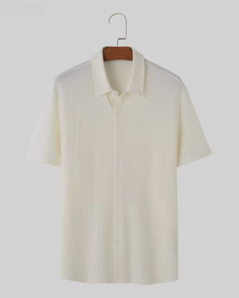 Pearl White Textured Shirt