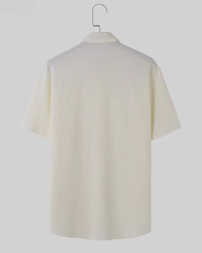Pearl White Textured Shirt