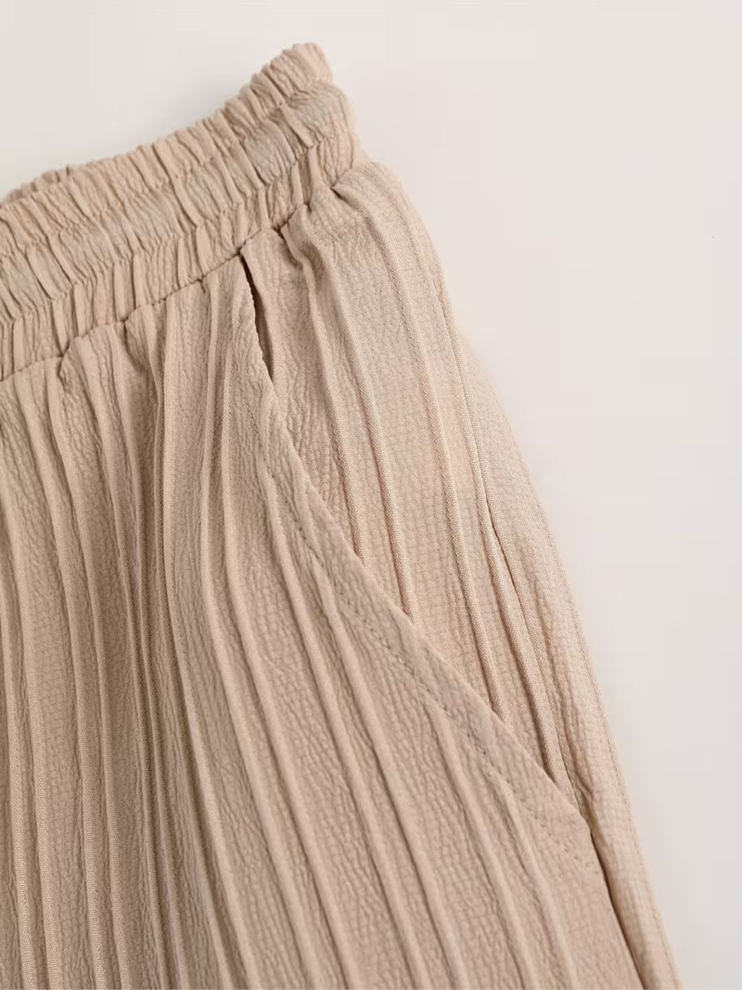 Soft-Touch Pleated Co-Ord Set for Men