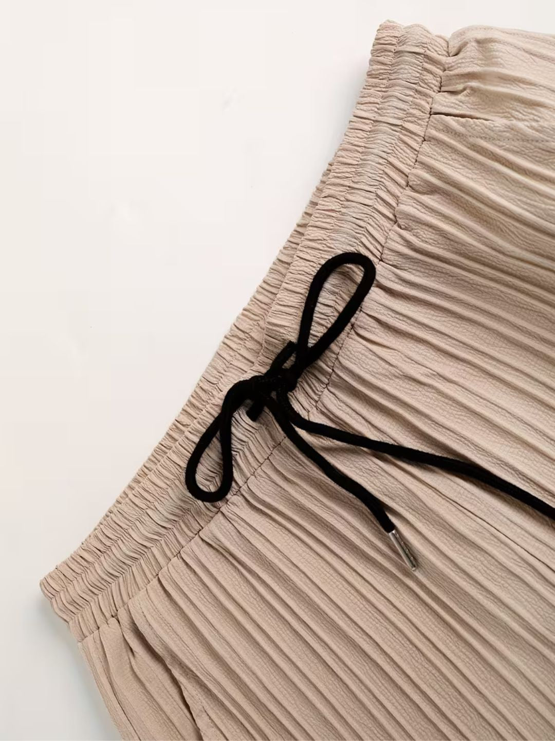 Soft-Touch Pleated Co-Ord Set for Men