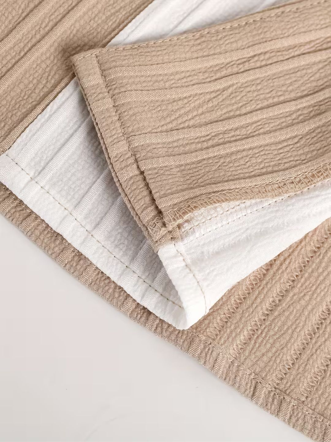 Soft-Touch Pleated Co-Ord Set for Men