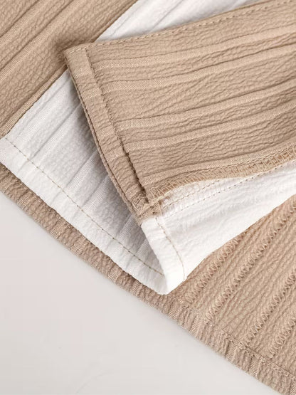 Soft-Touch Pleated Co-Ord Set for Men