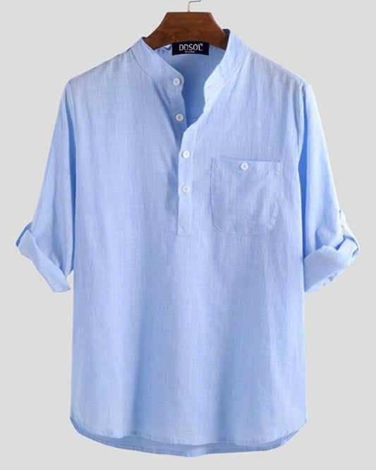 Men's Light Blue Casual Shirt