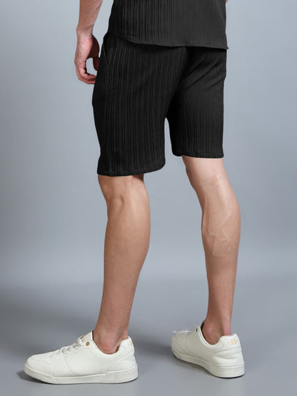Back view of The Midnight Stride Shorts paired with sneakers