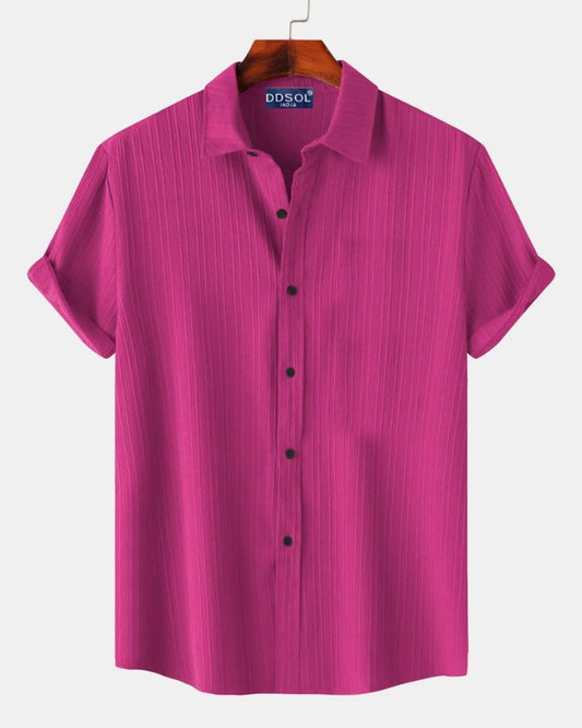 Men's Fuchsia Pinstripe Shirt