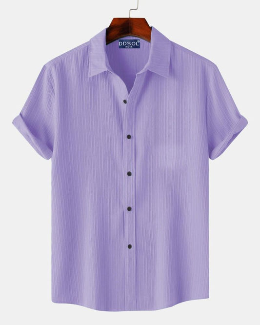 Men Lavender Pinstripe Shirt