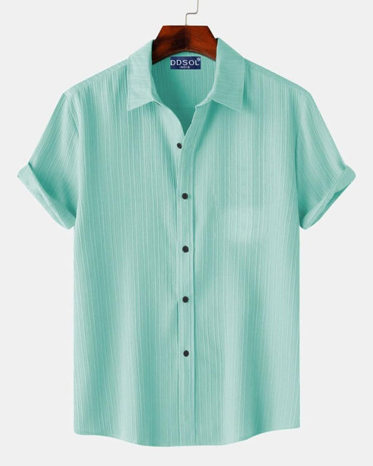 Men Mint Pinstripe Shirt