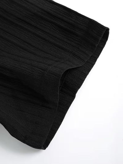 Men’s Black & Beige Textured Co-Ord Set