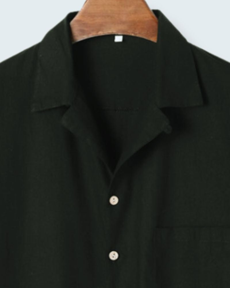 Eclipse Black Luxe Cotton Shirt